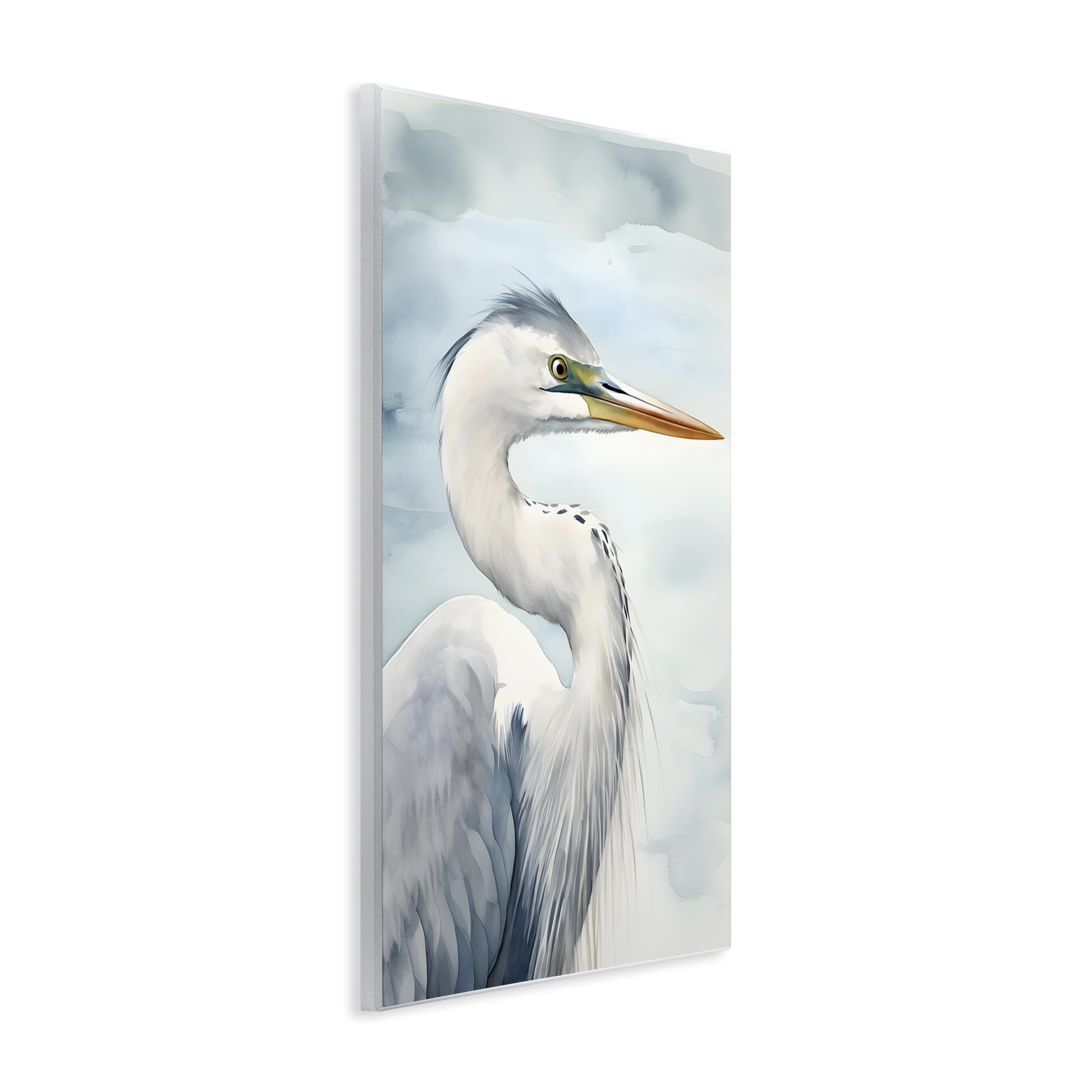 Stupell Industries Serene Beach Bird Animals & Insects Painting Unframed Art Print Wall Art, 13 x 19