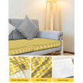 thumbnail image 4 of Yellow Couch Cushion Covers Stretch, Washable Sofa Seat Covers Individual Seat Cushion Sofa Slipcovers Country French Rustic Buffalo Plaid Modern Art Couch Cover Furniture Protector L-1PCS, 4 of 7
