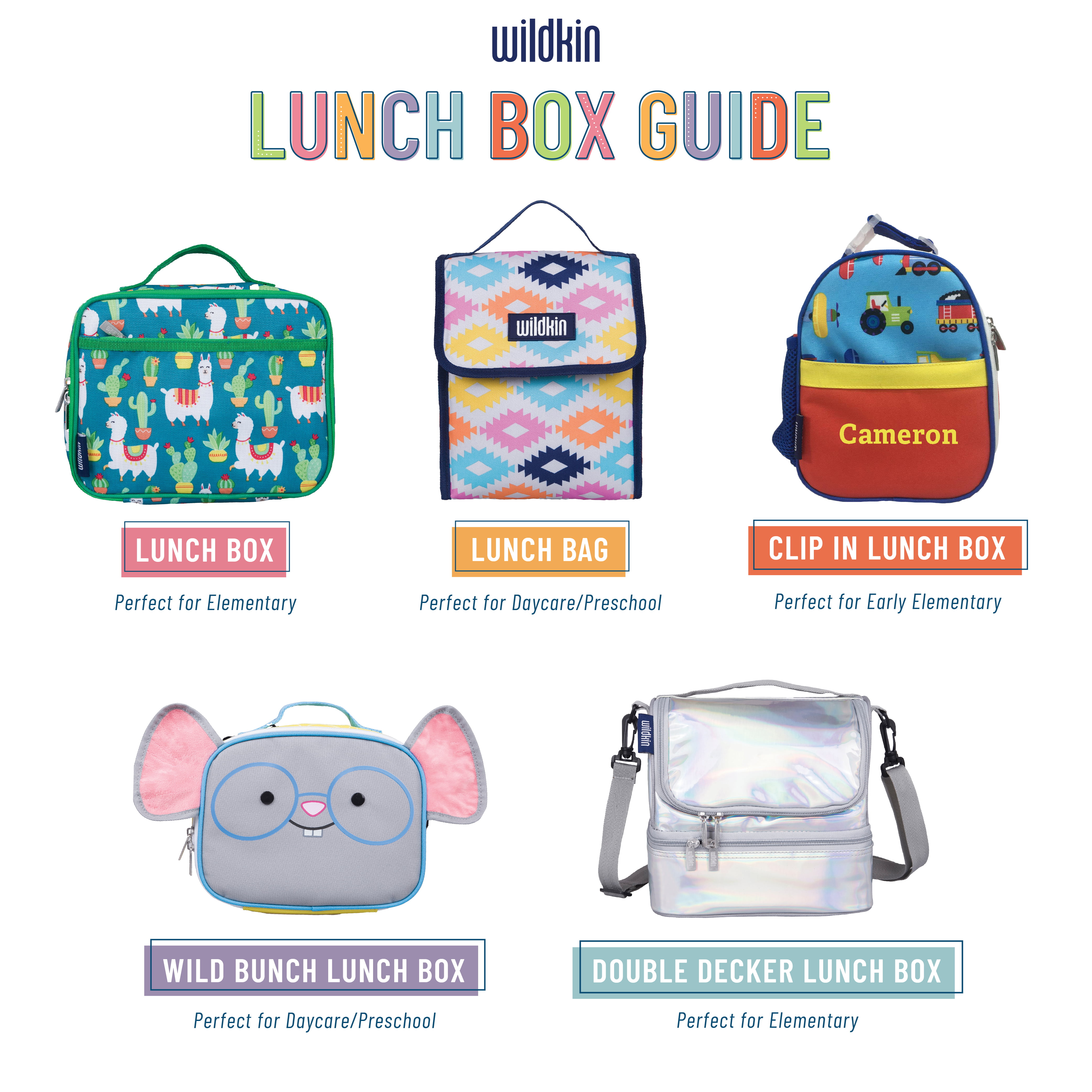 Wildkin Two Compartment Insulated Lunch Bag for Boys & Girls, Perfect for  Early Elementary Lunch Box…See more Wildkin Two Compartment Insulated Lunch