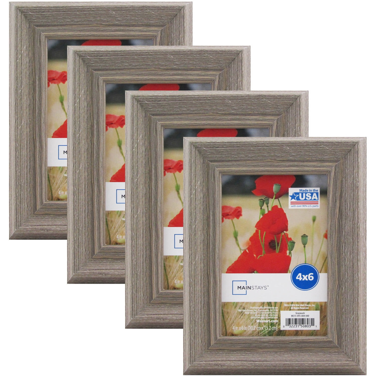 Mainstays Graywash Frame Set Of 4 Multiple Sizes Available Mainstays Graywash Frame Set Of 4 Multiple Sizes Available