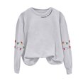 thumbnail image 5 of TTUHYWXI Christmas Sweatshirt for Women Light Sweatshirts Merry And Bright Xmas Long Sleeve Shirts Crewneck Pullover Tops (Light Gray, S), 5 of 5