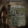 thumbnail image 2 of Mochila grande de 45L 800D Mochila impermeable para deportes de senderismo al aire libre (Verde militar) Likrtyny Para estrenar, 2 of 6