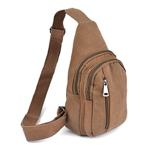 Westend Crossbody Sling Bags (Canvas Brown)