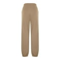 thumbnail image 6 of Gfyviroh Jogger Pants for Women High Waist Drawstring Solid Color Cuffed Pants Loose Elastic Waist Casual Sports Pants, 6 of 9