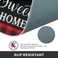 thumbnail image 4 of Kitchen Rugs and Mats Non Skid Washable Set of 2, Black Red Buffalo Plaid Kitchen Runner Rug, Farmhouse Quotes Kitchen Floor Mat Under Sink Mat Throw Rug for Kitchen Doormat, 4 of 6