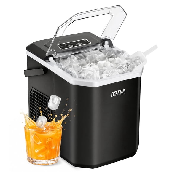 Máquina de hielo portátil OSTBA de 26 lb/día, cubos de hielo tipo bala