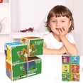 thumbnail image 4 of Montessori Cubes Building Blocks Block Educational Plastic Puzzle Matching Block for Ages 3 Years and up Children Kids Boys Girls animales del bosque, 4 of 9