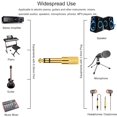 thumbnail image 5 of (4-Pack) Stereo Audio Plug Adapter, 3.5mm M to 6.35mm F Stereo Pure Copper Adapter, 1/8 Inch Plug Male to 1/4 Inch Jack, 5 of 5