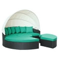 thumbnail image 3 of Modway Quest Canopy Outdoor Patio Daybed in Espresso Turquoise, 3 of 9