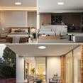 thumbnail image 6 of Luxrite 19 Inch LED Flush Mount Ceiling Light Fixture, 35W, 2200LM, 5CCT 2700K-5000K, CRI 90, Dimmable, Wet Rated, ETL, 6 of 7