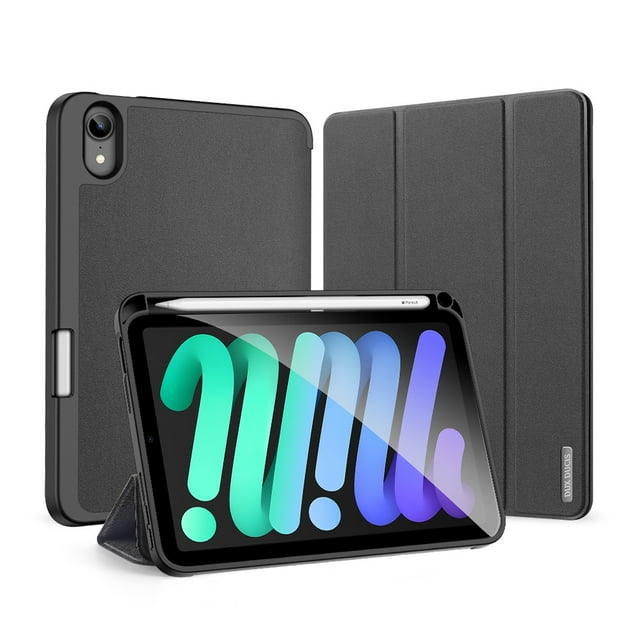 Tablet Case for DUX DUCIS iPad Mini 6/7 Smart PU Leather Cover with Pencil Holder
