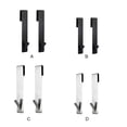 thumbnail image 3 of Bearachild Paquete de 2 ganchos para puerta de ducha de acero inoxidable, portátil, desmontable, a prueba de arañazos, anticorrosivo, resistente, gancho Accesorios de baño Plata 17.8 cm Bearachild HA065237-03, 3 of 6