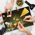 thumbnail image 4 of Spa Cutting Board, Composition Many Candles Wellbeing Unity Neutrality Calm Happiness Theme, Decorative Tempered Glass Cutting and Serving Board, Large Size, Multicolor, by Ambesonne, 4 of 5
