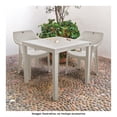 thumbnail image 4 of Mesa Desarmable De Plástico Con Textura Rattan (Blanco Cantera), 4 of 4