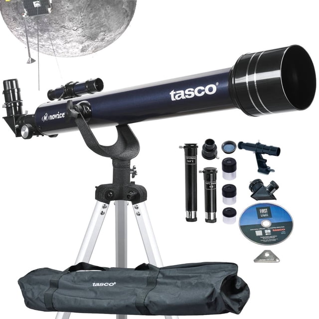 Telescopio Tasco Novice Altazimuth 402x60 Con Mirilla 6x24 Tasco Novice Astronómico 60 mm 402 x Poderes de Aumento para Principiantes