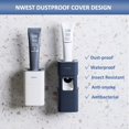 thumbnail image 3 of Toothpaste Dispenser- Dustproof Wall Mounted Hand Free Automatic Toothpaste Dispenser for Famliy Washroom Bathroom, 3 of 7