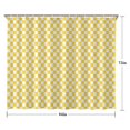 thumbnail image 5 of Yellow and White Checkerboard Pattern Shower Curtain 84"x72" ,Bathroom Decorative Shower Curtains Set with 12 Hooks,Modern Waterproof Washable Shower Curtain, 5 of 6
