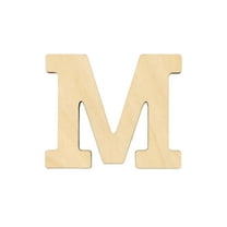 Essentials By Leisure Arts Arts Wood Letter 1.75" Birch M