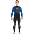 thumbnail image 2 of Trajes De Buceo Traje de neopreno de 3 mm Traje de baño elástico cálido de una pieza Traje de baño (Hombres Azul L) Tmvgtek Para Estrenar, 2 of 8