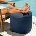 thumbnail image 5 of Jaxx Luckie Outdoor Patio Bean Bag Ottoman, Navy, 5 of 7