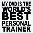 thumbnail image 2 of CafePress - My Dad Is The Worlds Best Personal Trainer Body Su - Baby Light Bodysuit, Size Newborn - 24 Months, 2 of 4