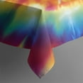 thumbnail image 5 of Colorful Tie Dye Dot Mandala Pattern Square Tablecloth,Waterproof Square Table Cover,Wipeable Spillproof Washable Table Cover for Home Kitchen Party Decor 52"x52"(132x132cm), 5 of 6