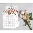 thumbnail image 4 of Inkdotpot Bridal Wedding Shower Bachelorette Party Bulk Blank Square Fill In Gift Ideas 50FloralBingoGameCards, 4 of 7