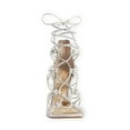 thumbnail image 3 of Sam Edelman Adella White Leather Cagez Open Toe Zip Womens Dress Heeled Sandals (Bright White Butter Nappa Leather/Nappa, 10), 3 of 4