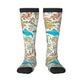 thumbnail image 1 of Fotbe Sea Animal Calcetas Divertidas Estampadas para Hombre y Mujer, Calcetas de Algodón hasta la Rodilla para Caminar, Correr, Enfermería y Embarazo, 1 of 6