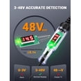 thumbnail image 2 of Test Light Automotive 5-90V Digital LED Light Tester with Voltage Display, Voltage Test Pen with Extended Spring Wire & Stainless Steel Probe, Circuit Tester for Car, RV, Fuse Voltage Systems,BLACK, 2 of 7