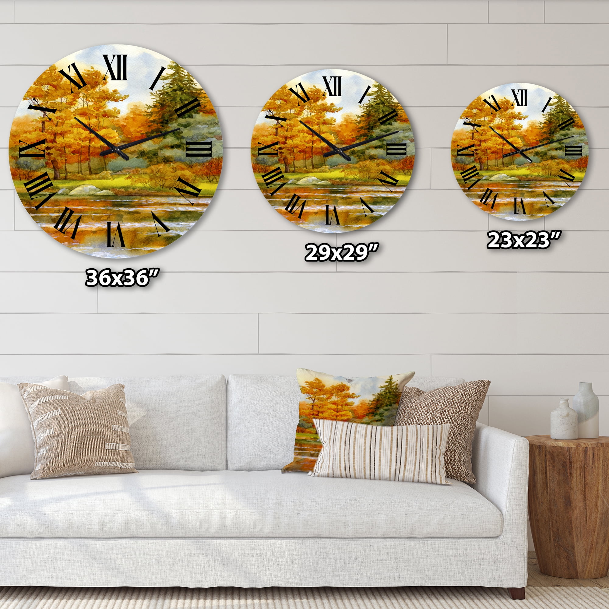Designart 1 in Quartz Wall Clock