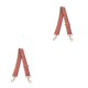 thumbnail image 1 of Sonducket Correa de hombro para mujer, piezas de repuesto, cinturón cruzado de lona ancha, artesanal, ajustable para correas, rosa y naranja rosa naranja 2piezas, 1 of 6