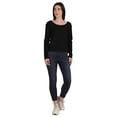 thumbnail image 2 of Inkmeso T-Shirt en Coton à Manches Longues Style de Rue Col Rond pour Femmes, 2 of 7