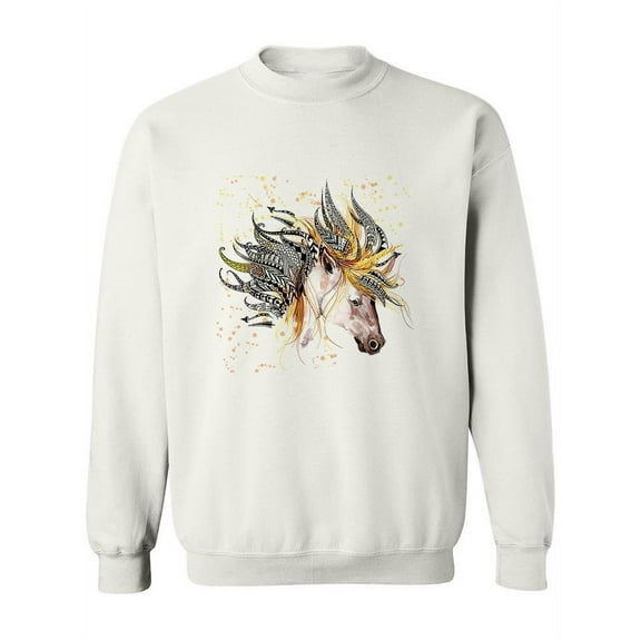 Beautiful Unicorn Art Design Sweatshirt Women -Image by Shutterstock, Female Medium