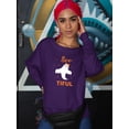 thumbnail image 2 of Bootiful. Ghost W Glitter Sweatshirt Women -Image by Shutterstock, Female 3X-Large, 2 of 4