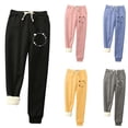 thumbnail image 2 of Utoimkio Women's Fleece Lined Sweatpants Winter Warm Soft Thermal Leggings with Pockets Drawstring Elastic Waisted Jogger Pants, 2 of 7