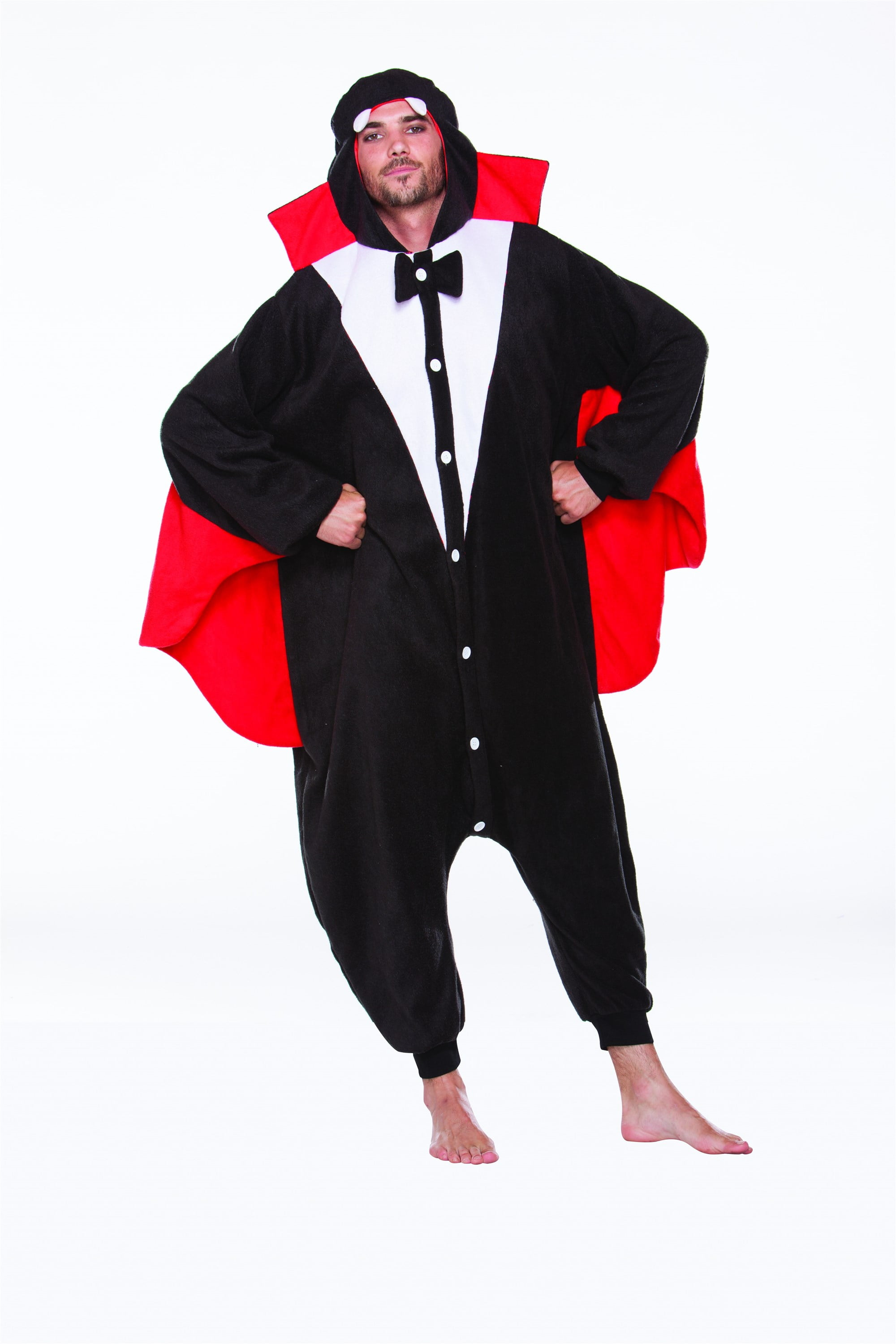 Plush Vampire Adult Onesie Costume