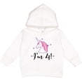 thumbnail image 2 of Inktastic 4th Birthday Cute Unicorn Toddler Hoodie, 2 of 4