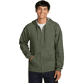 thumbnail image 2 of Gildan Softstyle Full-Zip Hoodie, Ring-Spun Cotton Midweight Fleece Sweatshirt, Military Green, M, 2 of 5
