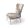 thumbnail image 3 of Designart "Pink and Plum Cherry Blossom Bough IV" Beige Cherry Blossom Upholstered Accent Chair - Modern Arm Chair For Bedroom, 3 of 5