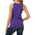 thumbnail image 4 of QUINDOS Womens Tank Tops Plus Size Summer Purple Ribbed Fashion Casual Sleeveless Round Neck Ladies Tops Blouses Vest Tank Womens Camisoles, 4 of 7