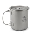 thumbnail image 4 of Taza de titanio de 450 ml con asas plegables Taza de agua ligera para HWZBBEN  Tazas, 4 of 7