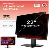 BERSEM 22 Inch Monitor Privacy Screen Filter, 16:10 Widescreen, Removable Anti-Glare, Anti-Spy, Anti Blue Light, UV-Blocking Protector