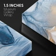 thumbnail image 4 of wall26 Canvas Print Wall Art Gold, Blue &amp; White Watercolor Smoke Collage Abstract Shapes Digital Art Modern Art Bohemian Colorful Multicolor Ultra for Living Room, Bedroom, Office - 32"x48&q, 4 of 5