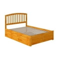 thumbnail image 3 of Atlantic Furniture Lit de Panneau de Plate-Forme Complète Richmond avec Gigogne en Caramel, 3 of 8