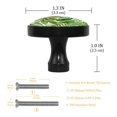 thumbnail image 3 of 4 Pcs Green Palm Leave Knobs for Kitchen Cabinet Cupboard Dresser Bookcase Drawer Pulls Handles Round Home Decor, 3 of 5