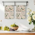 thumbnail image 2 of Pastoral Botanical Kitchen Towels Set of 2, Vintage Mushroom Spring Summer Flowers Soft Microfiber Dish Towels, Absorbent Washable Dishcloths for Kitchen Cleaning, Drying Dishes, 18x28 Inches, 2 of 9