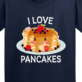 thumbnail image 4 of Inktastic I Love Pancakes with Cute Stack of Pancakes Youth T-Shirt, 4 of 5