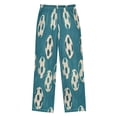 thumbnail image 2 of Boy's Pajama Pants Boys' Long Sleep Pants Children's Pajama Pants Loose Fitting Pajama Pants are Convenient to Put on and Take off XL White Football, 2 of 9