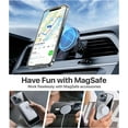 thumbnail image 3 of Clear Magnetic for iPhone 13 Case & iPhone 14 Case [Never Yellow] [Compatible with MagSafe] [10FT Military Grade Drop Tested] Protective Shockproof Slim Phone Case for iPhone 14/13, Clear, 3 of 12